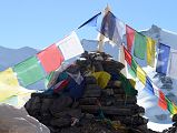 30 Prayer Flags Frame Our Chorten Early Morning At Mount Everest North Face Advanced Base Camp 6400m In Tibet 
